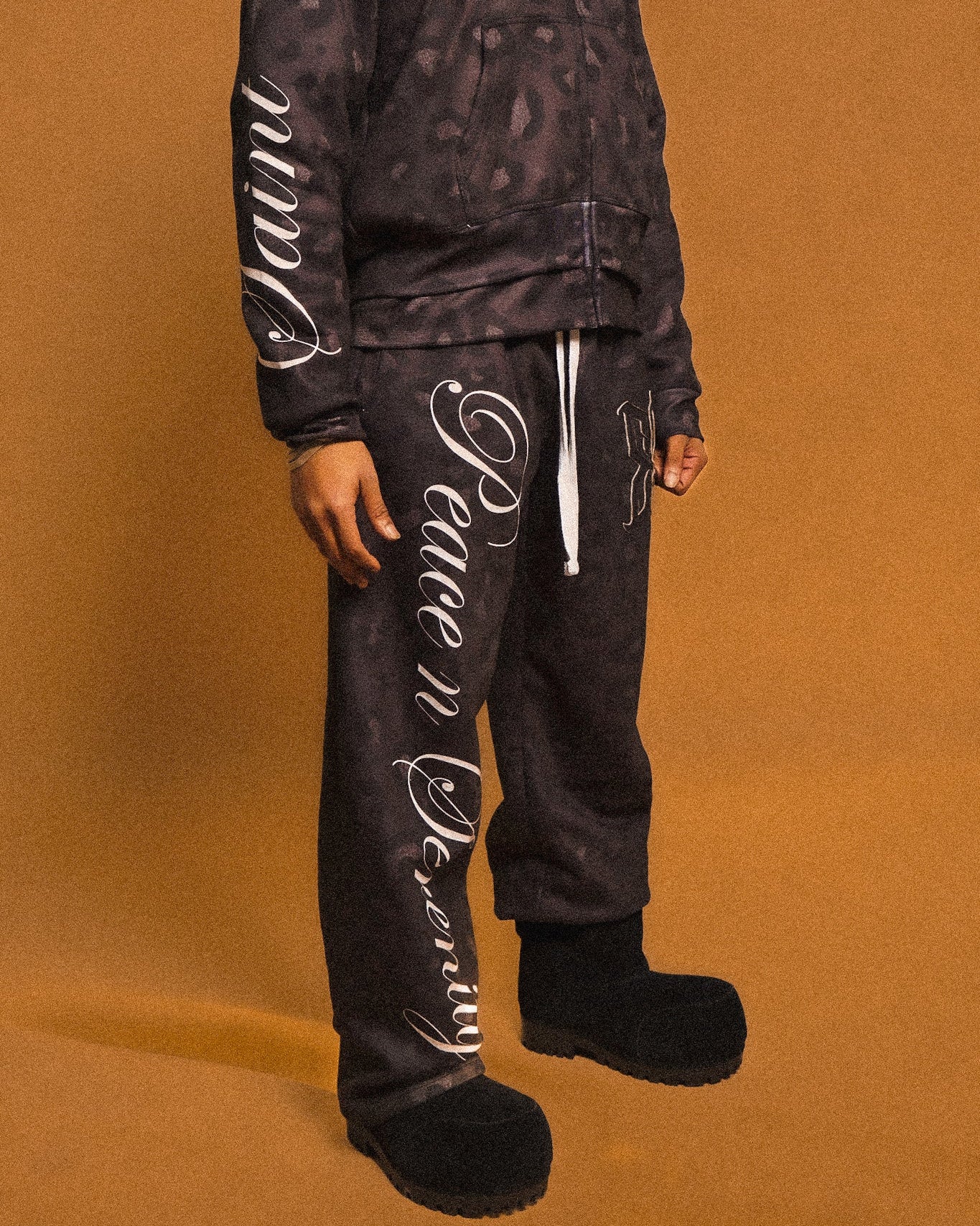 Black "Saint" Sweatpants