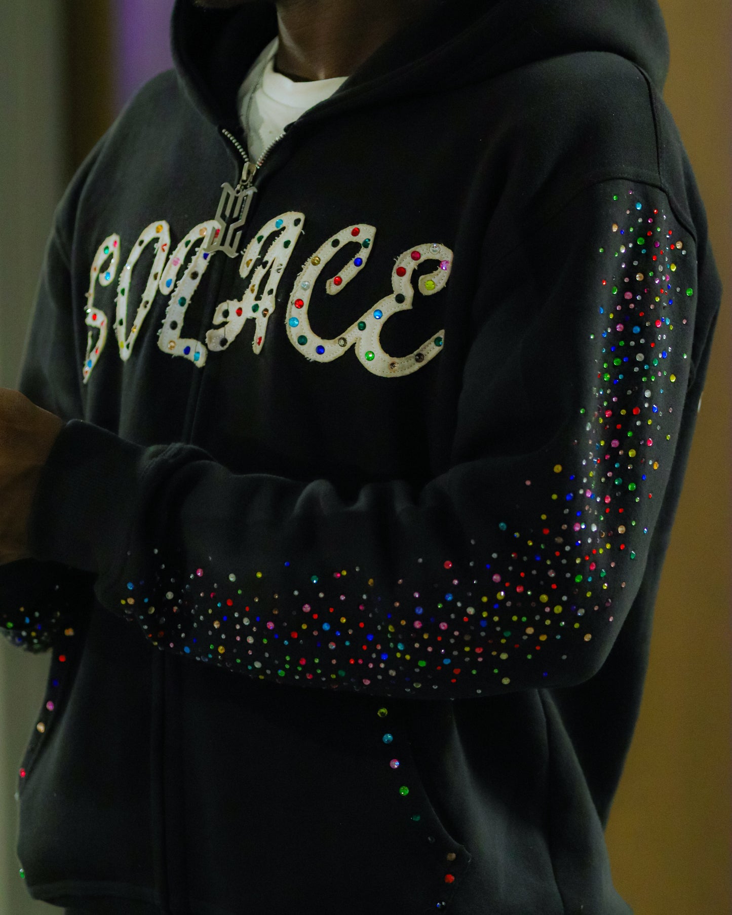 "Black" Solace Zip Up Hoodie