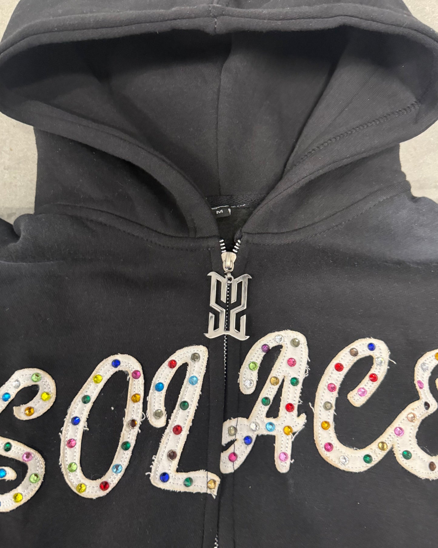 "Black" Solace Zip Up Hoodie