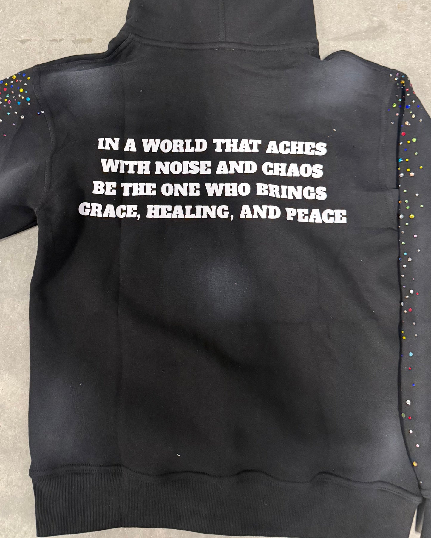 "Black" Solace Zip Up Hoodie