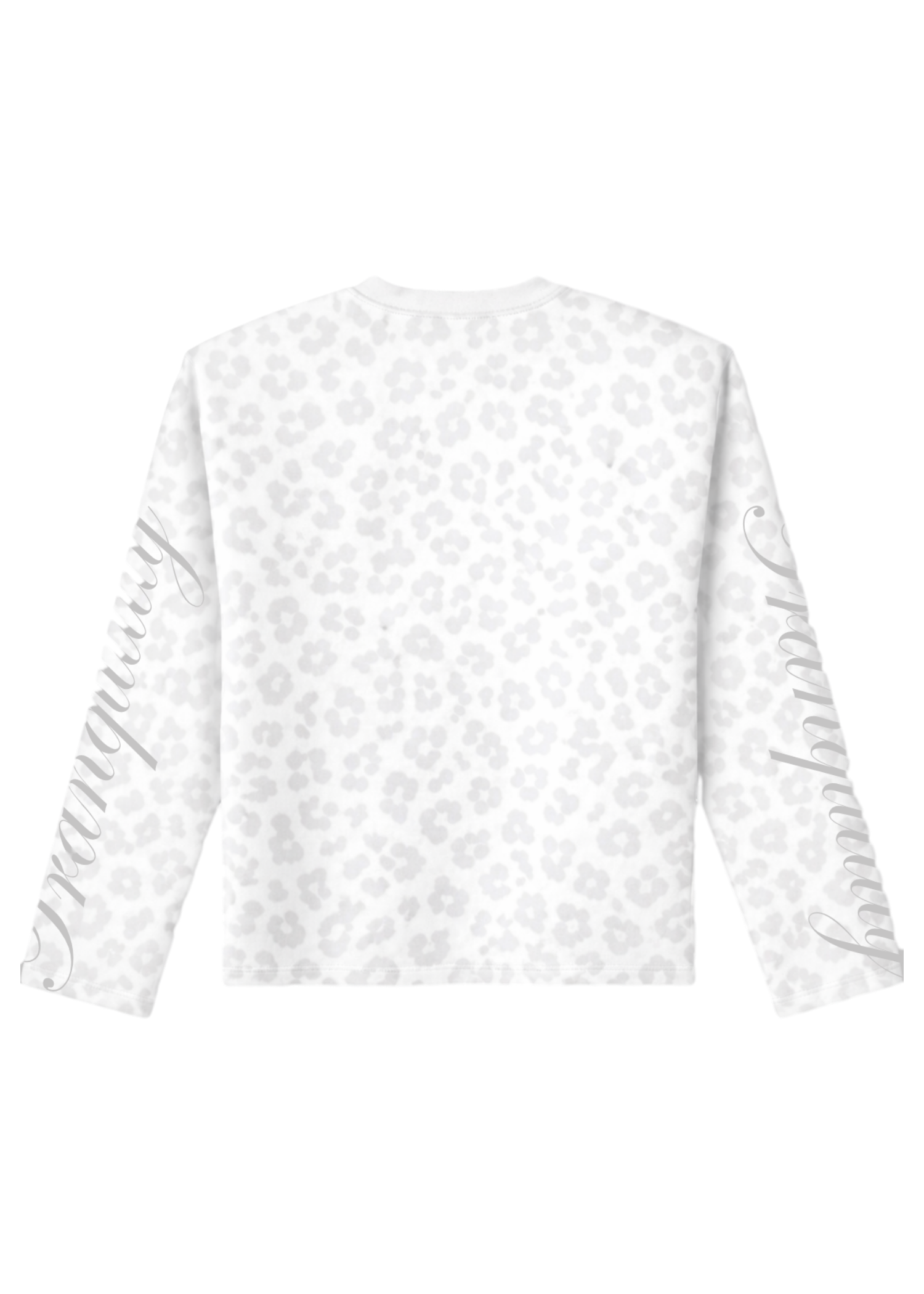 White "Tranquility" Leopard Longsleeve